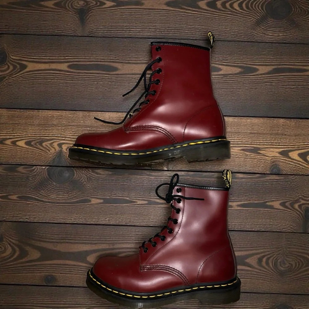 Dr. Martens Cherry Red Boots - Picture 4 of 8